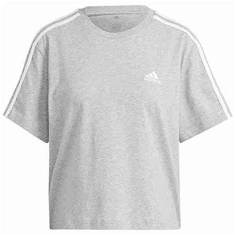 adidas shirt damen grau weiß gesreift|gestreifte T.